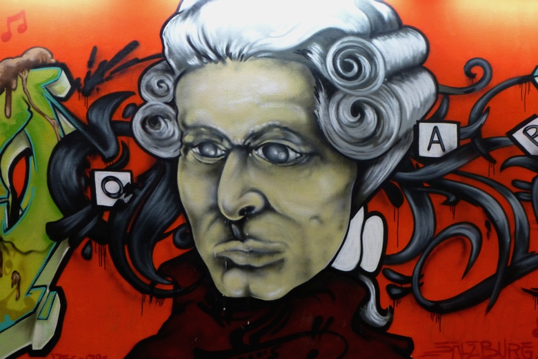 Mozart graffiti